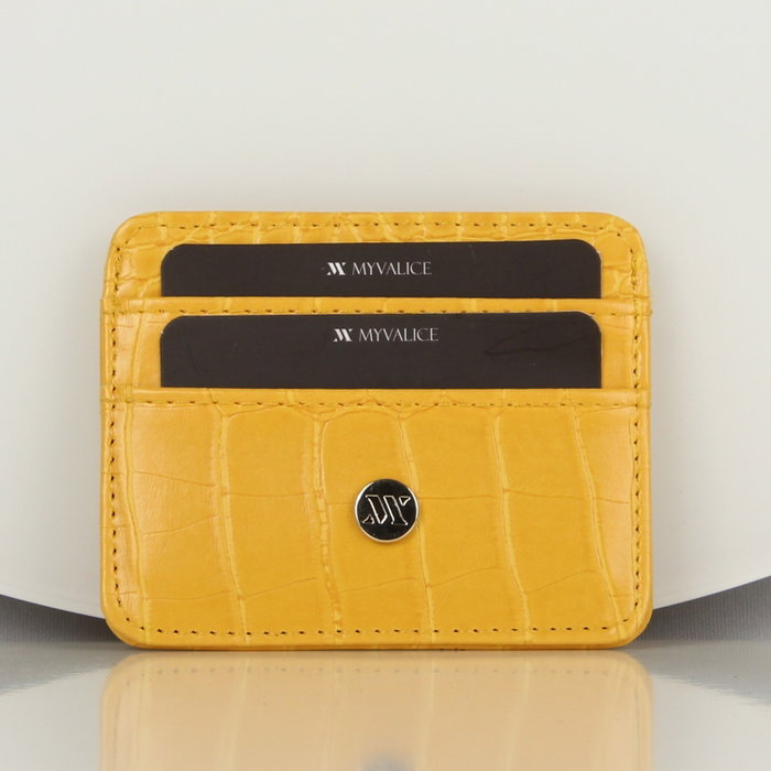 Zoozie Bags Cartera y Tarjetero de Piel Amarillo